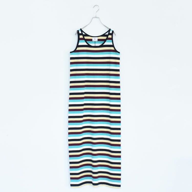 MULTI STRIPED JERSEY DRESS マルチストライプ ジャージードレス
