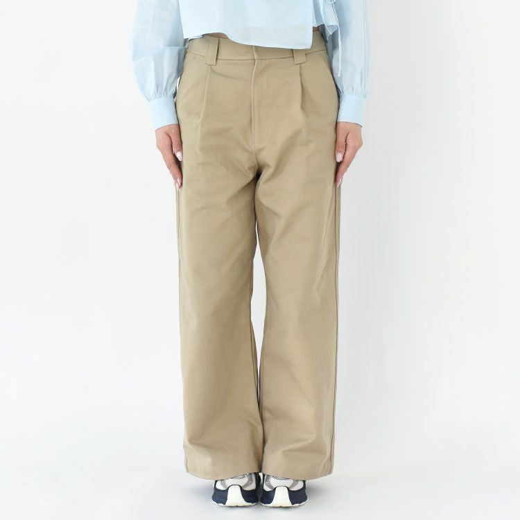 COTTON TWILL WIDE PANTS コットンツイル ワイドパンツ