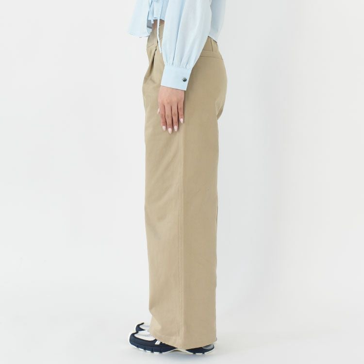 COTTON TWILL WIDE PANTS コットンツイル ワイドパンツ
