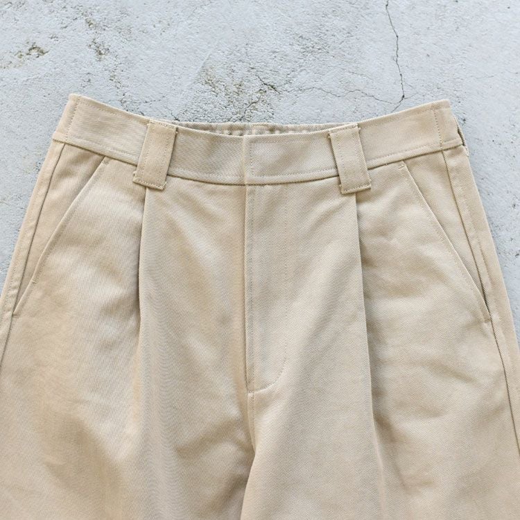 COTTON TWILL WIDE PANTS コットンツイル ワイドパンツ