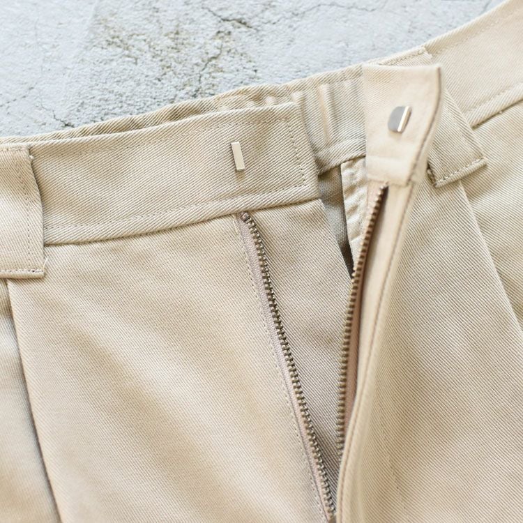 COTTON TWILL WIDE PANTS コットンツイル ワイドパンツ