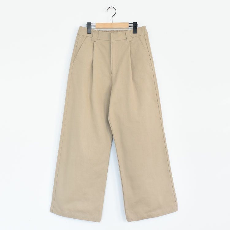 COTTON TWILL WIDE PANTS コットンツイル ワイドパンツ