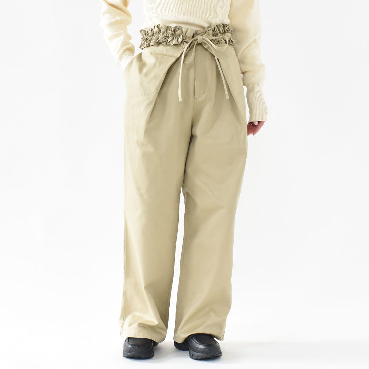 frill belt chino pants フリルベルト チノパンツ