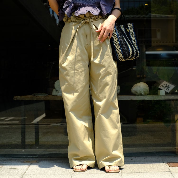 frill belt chino pants フリルベルト チノパンツ