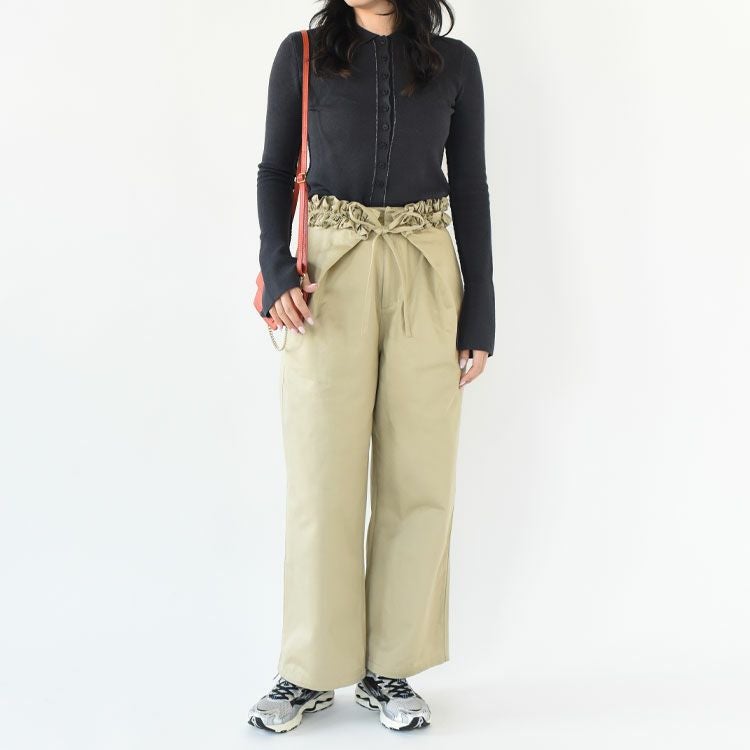 frill belt chino pants フリルベルト チノパンツ