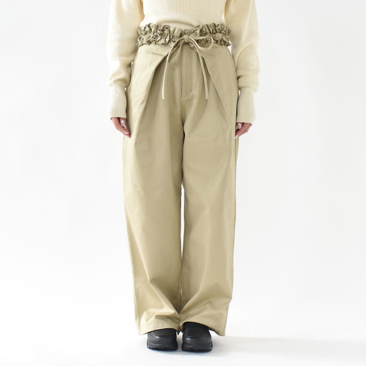 frill belt chino pants フリルベルト チノパンツ