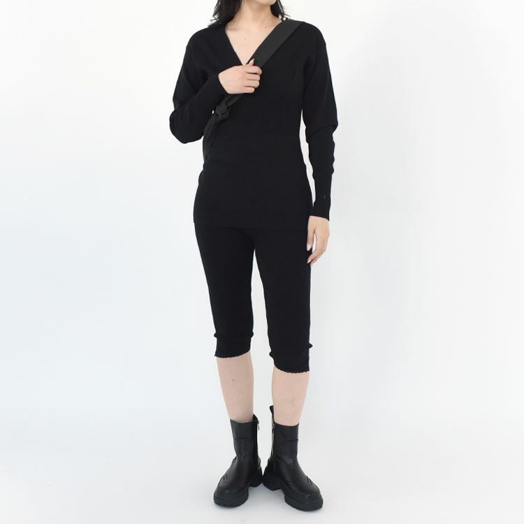 flower jacquard spats フラワージャガードスパッツ