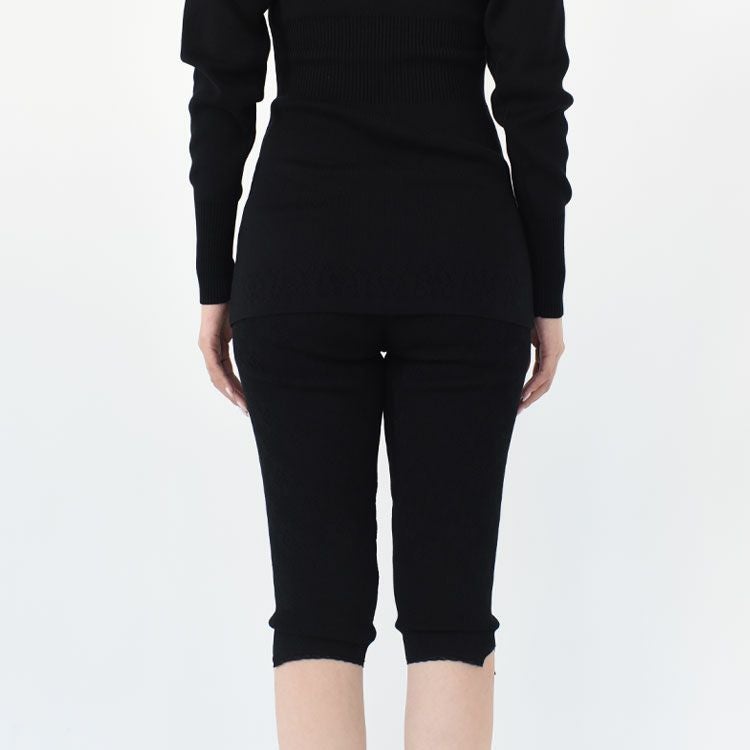 flower jacquard spats フラワージャガードスパッツ