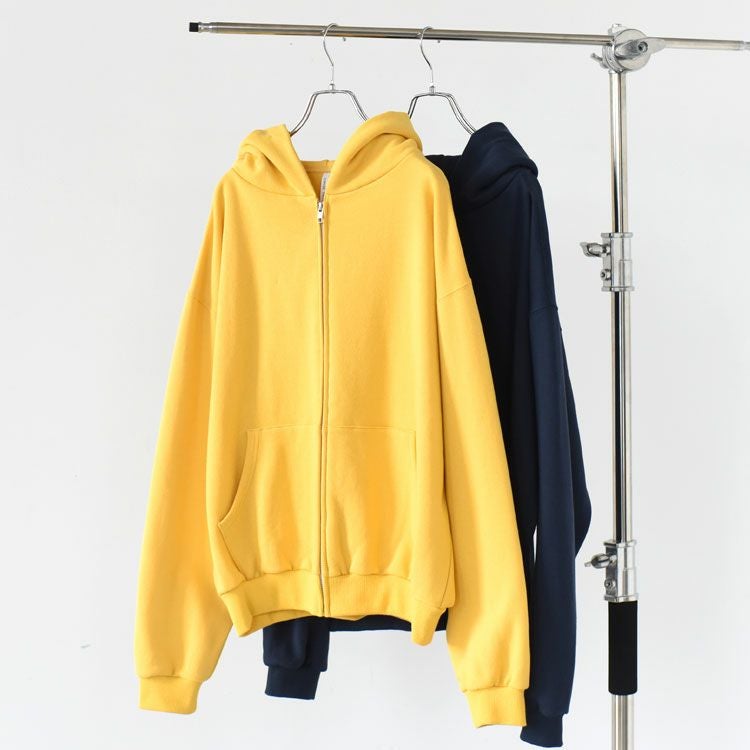 WHITE ZIP HOODIE ホワイトジップフーディー