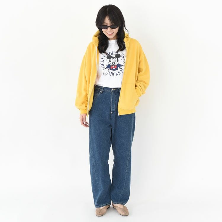 WHITE ZIP HOODIE ホワイトジップフーディー