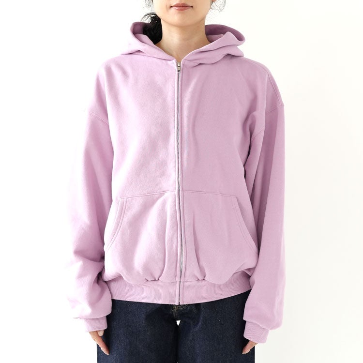 WHITE ZIP HOODIE ホワイトジップフーディー