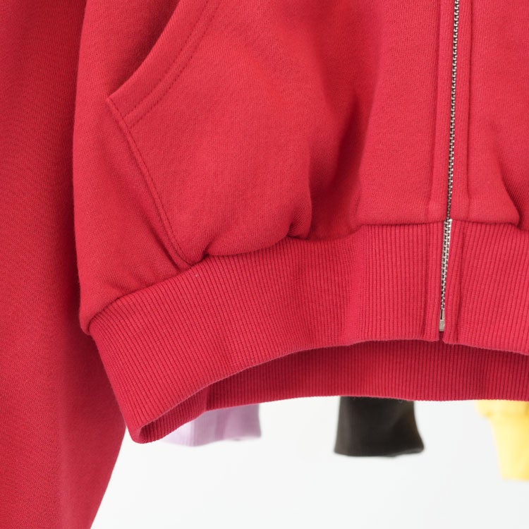 WHITE ZIP HOODIE ホワイトジップフーディー