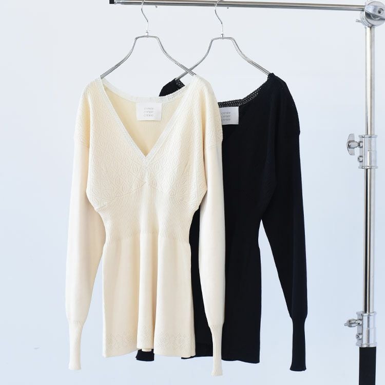 geometric jacquard knit ジオメトリック ジャガードニット