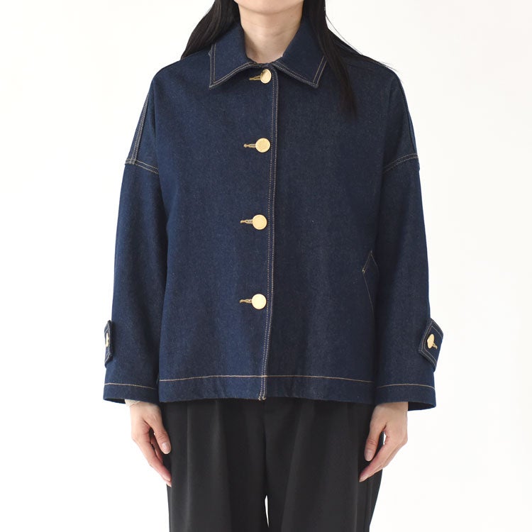 MALTON BUTTON THROUGH SHORT DENIM マールトン ボタンスルー ショート デニム