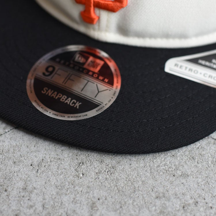 RC 9FIFTY Flat Visor powered by GORO (min-nano) サンフランシスコ・ジャイアンツ クローム/ブラック