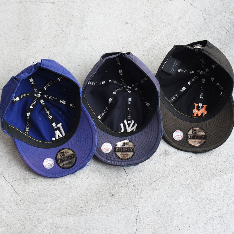 9THIRTY powered by GORO (min-nano) ニューヨーク・ヤンキース/ニューヨーク・メッツ/ロサンゼルス・ドジャース ダメージ/パッカブルバイザー