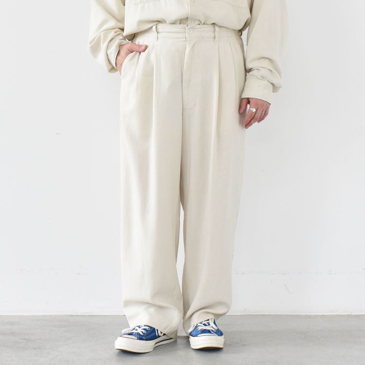 TENCEL WIDE SLACKS テンセルワイドスラックス/2601012/concause（コン