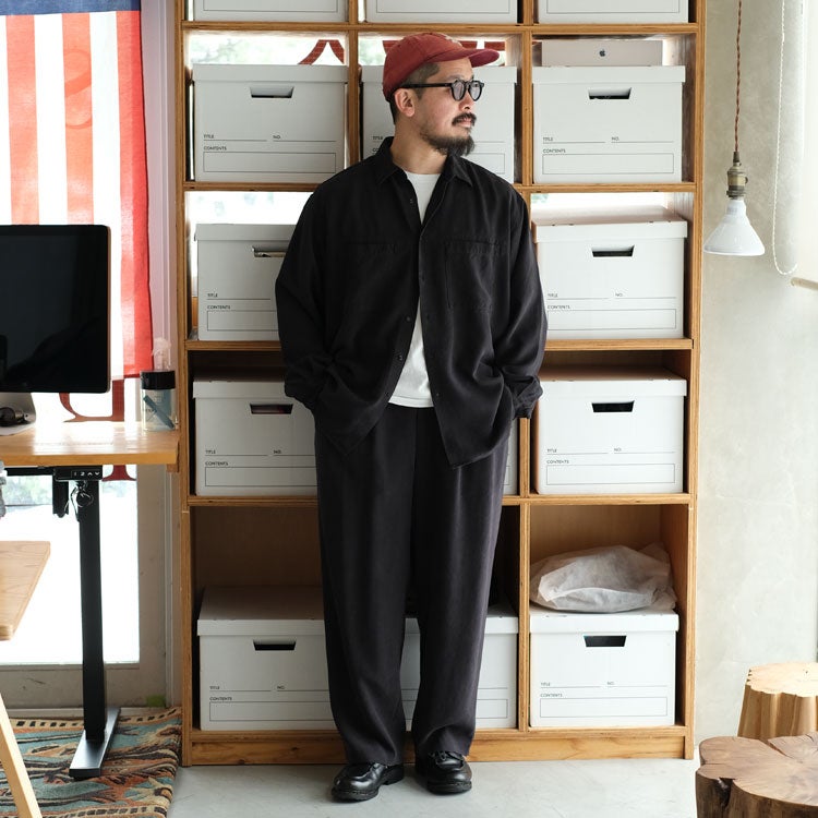 SALE 10％OFF】TENCEL WIDE SLACKS テンセルワイドスラックス/2601012