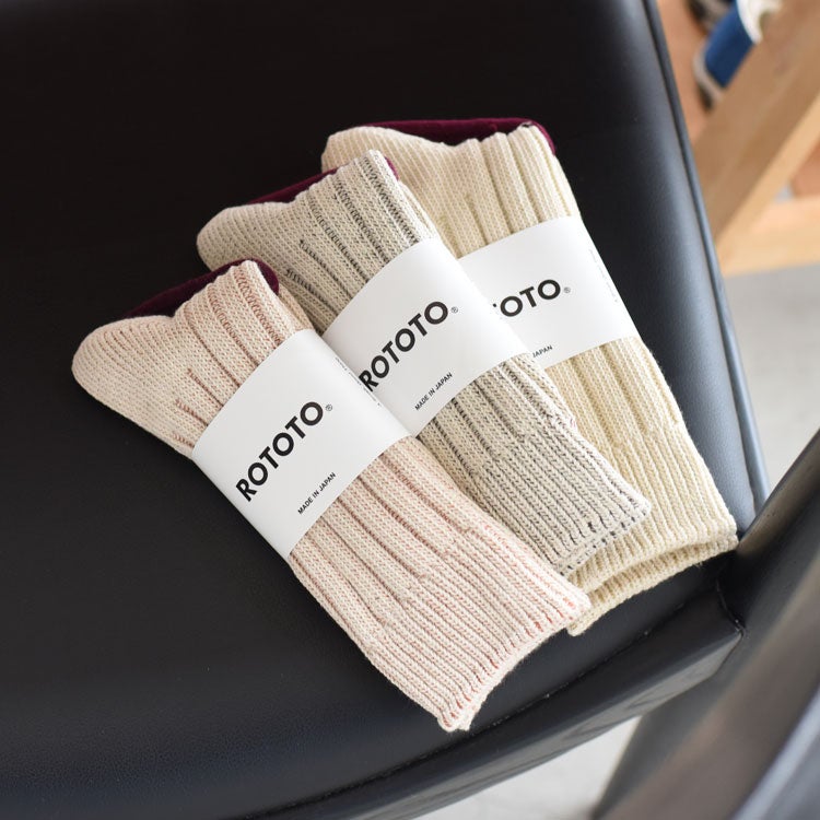 ORGANIC COTTON WIDE RIB SOCKS オーガニックコットン ワイドリブソックス