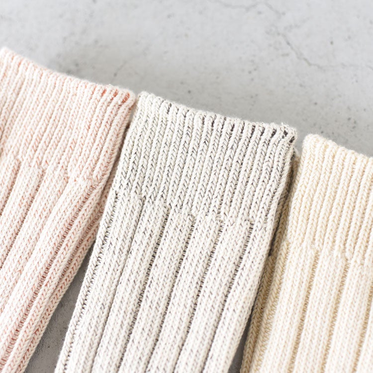 ORGANIC COTTON WIDE RIB SOCKS オーガニックコットン ワイドリブソックス