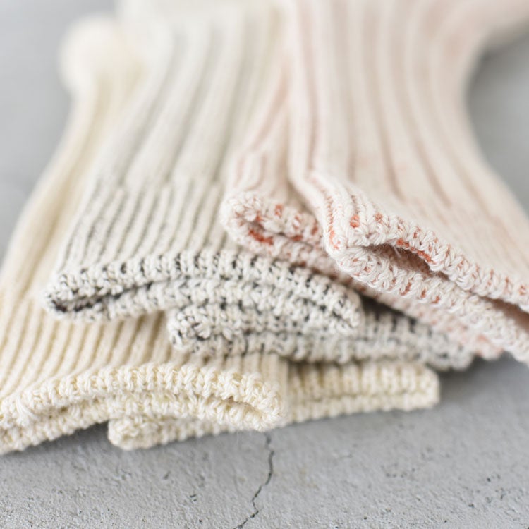 ORGANIC COTTON WIDE RIB SOCKS オーガニックコットン ワイドリブソックス