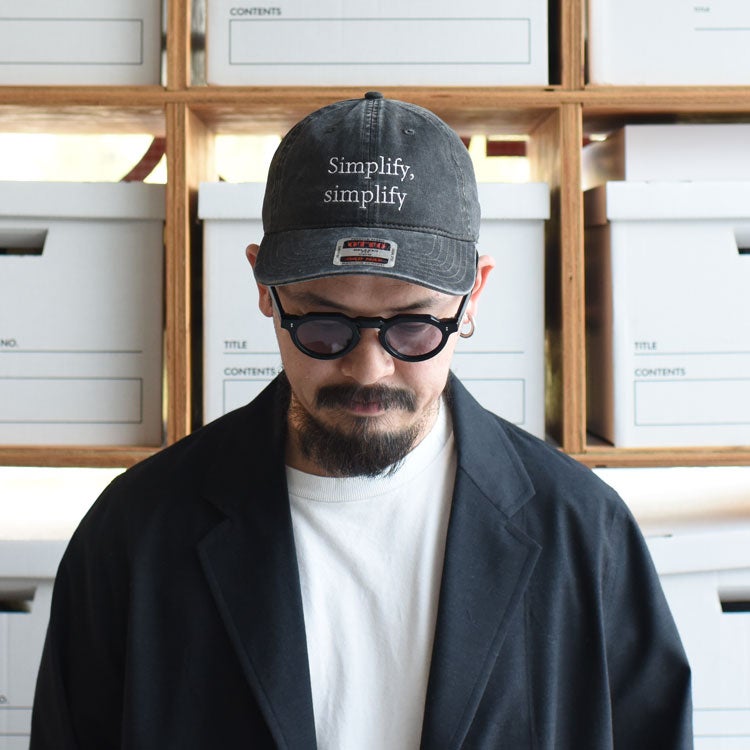 Strap Back Cap "Simplify,simplify"　ストラップバックキャップ