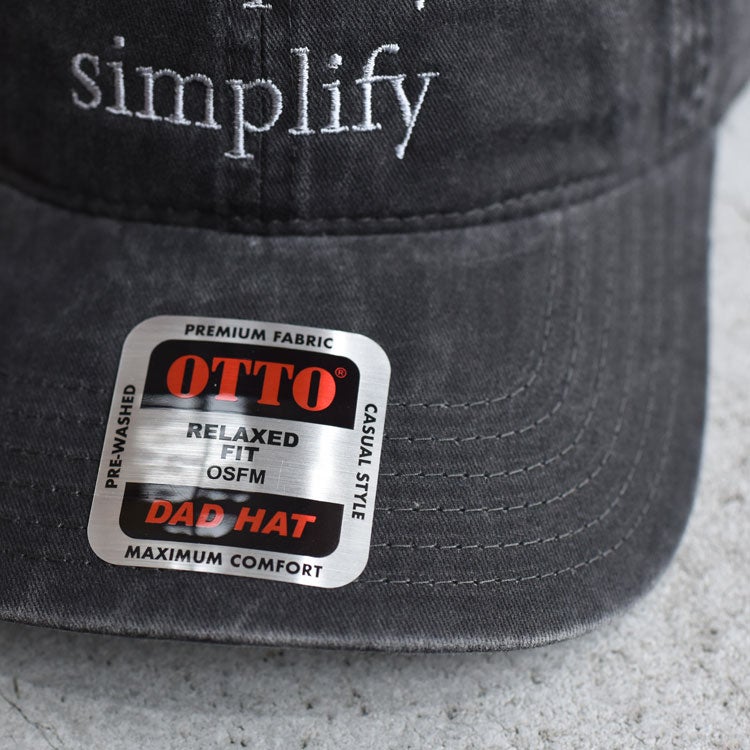 Strap Back Cap "Simplify,simplify"　ストラップバックキャップ