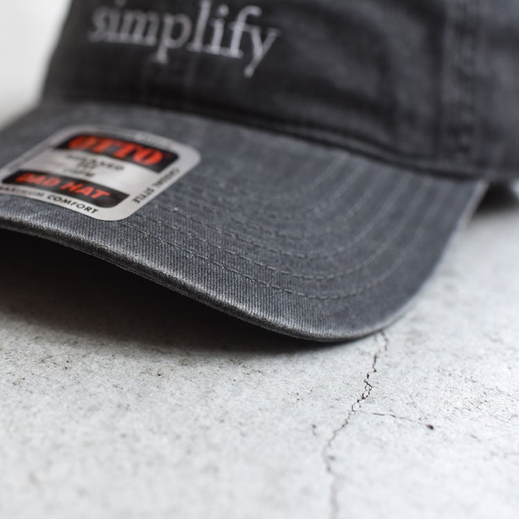 Strap Back Cap "Simplify,simplify"　ストラップバックキャップ