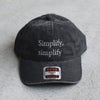 Strap Back Cap "Simplify,simplify"　ストラップバックキャップ