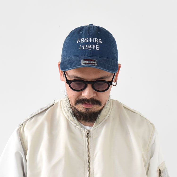 Strap Back Cap "FESTINA LENTE"　ストラップバックキャップ