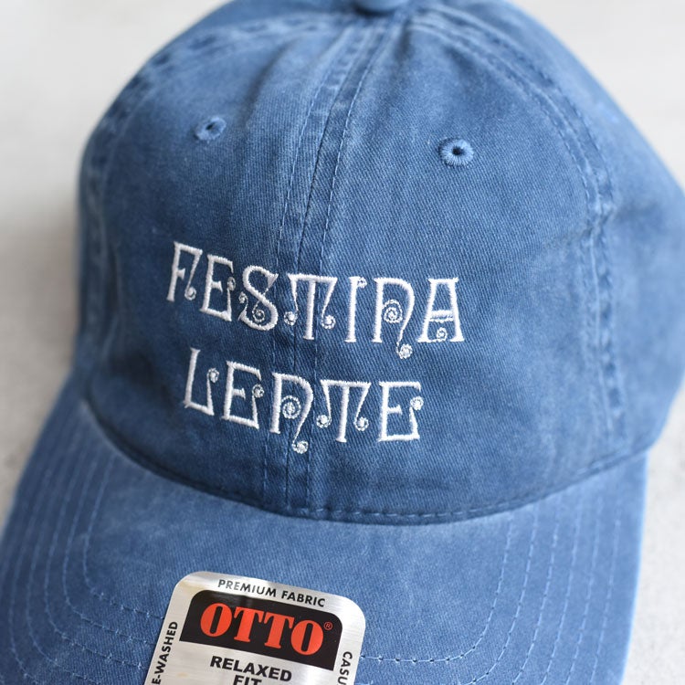 Strap Back Cap "FESTINA LENTE"　ストラップバックキャップ