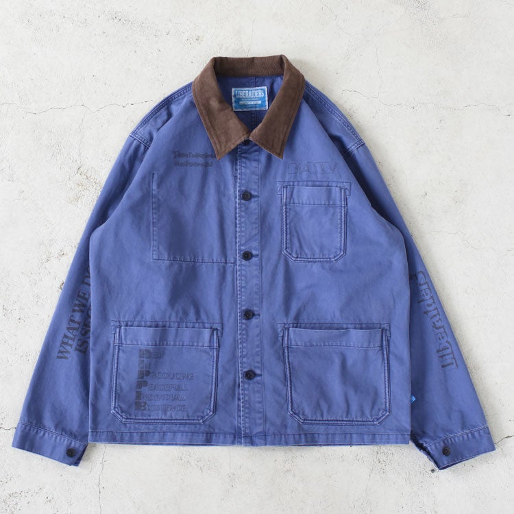 HANDWRITING PRINT COVERALL ハンドライティングカバーオール