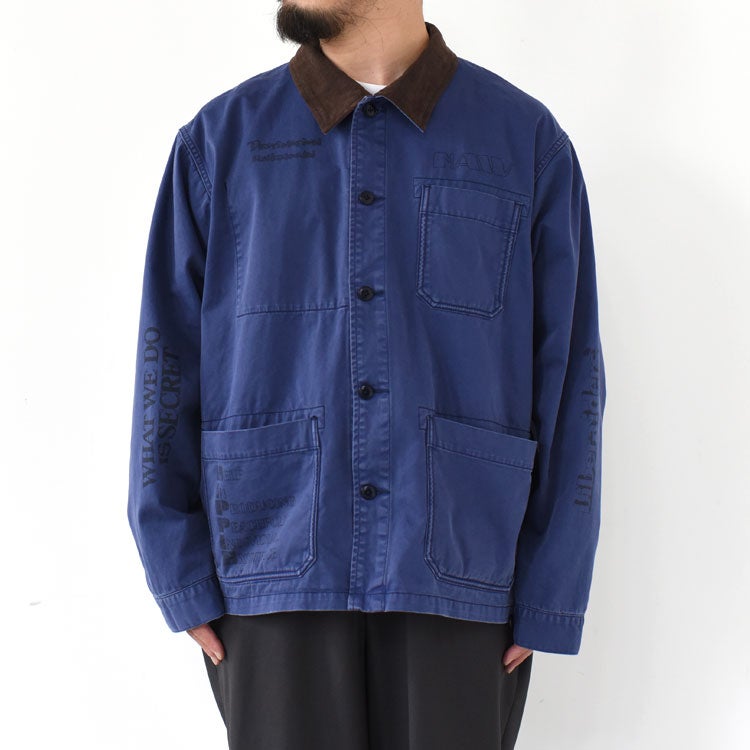 HANDWRITING PRINT COVERALL ハンドライティングカバーオール