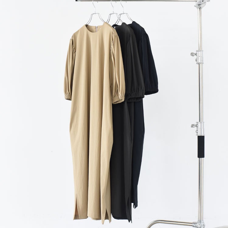 NYLON 2WAY BALLOON SLEEVE ONEPIECE ナイロン2wayバルーンスリーブワンピース