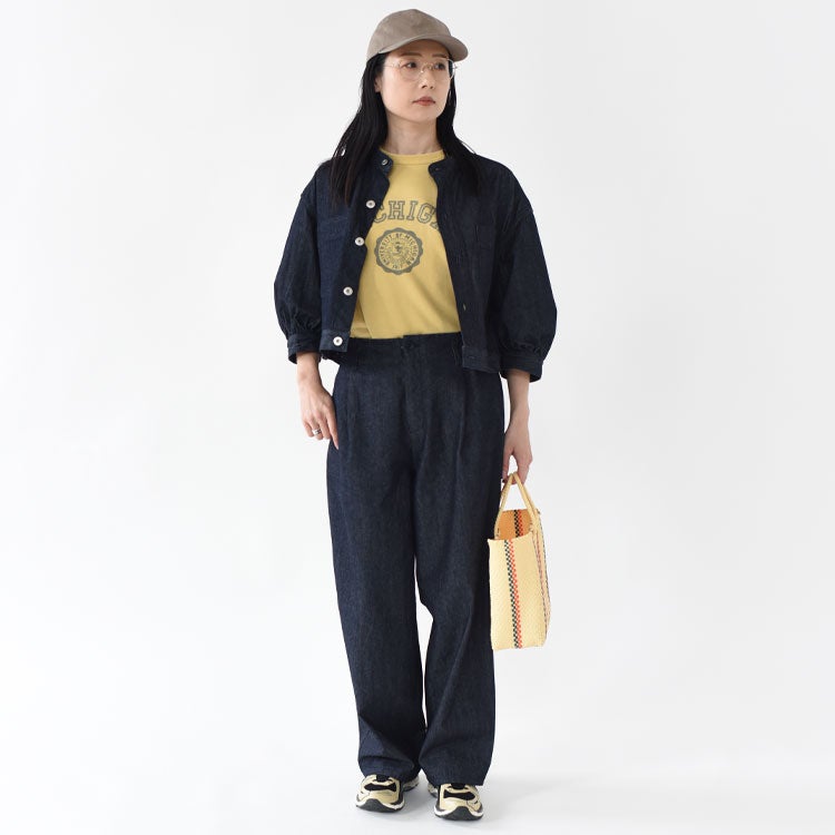 VINTAGE DENIM ONE TUCK PANTS　ヴィンテージデニムワンタックパンツ