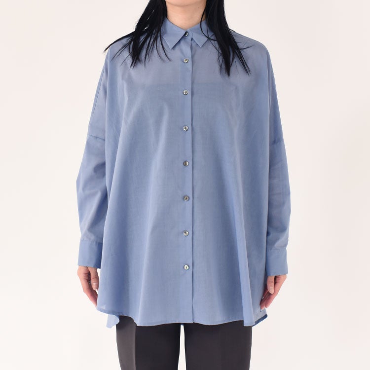 T/C sheer wide shirt T/Cシアーワイドシャツ