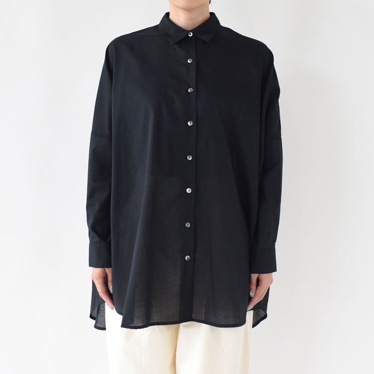 T/C sheer wide shirt T/Cシアーワイドシャツ