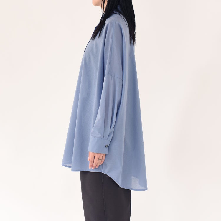 T/C sheer wide shirt T/Cシアーワイドシャツ