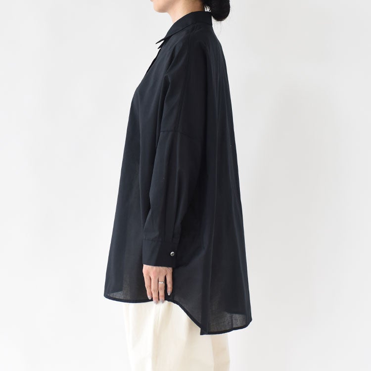 T/C sheer wide shirt T/Cシアーワイドシャツ