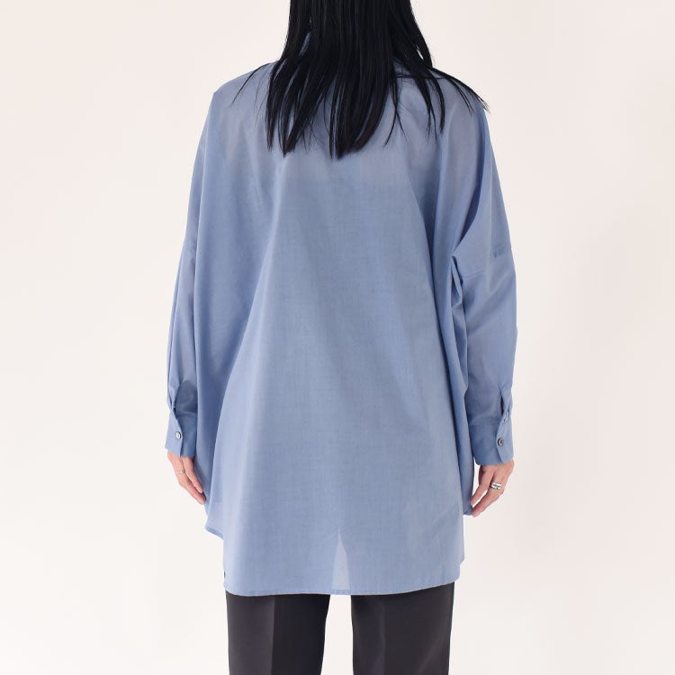 T/C sheer wide shirt T/Cシアーワイドシャツ
