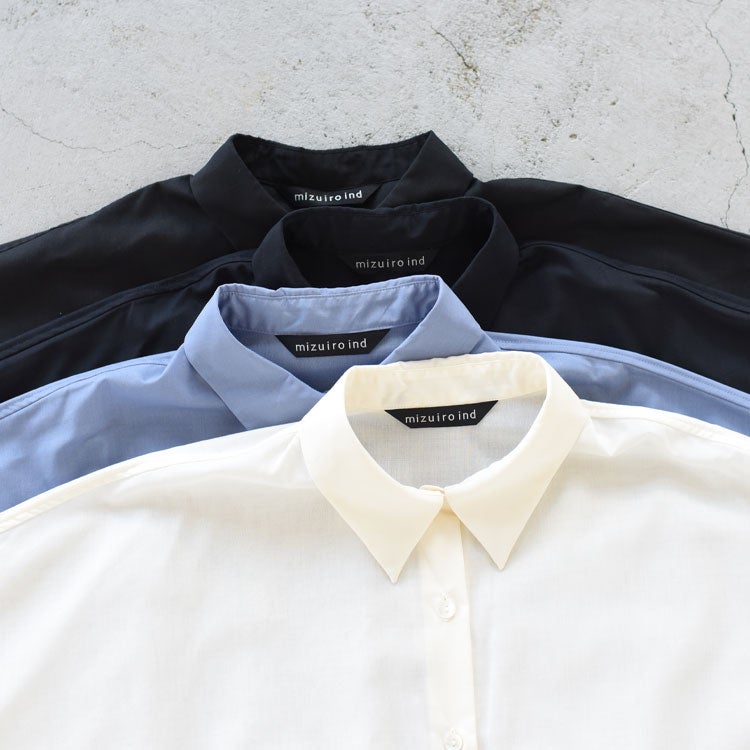 T/C sheer wide shirt T/Cシアーワイドシャツ