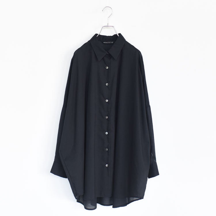 T/C sheer wide shirt T/Cシアーワイドシャツ