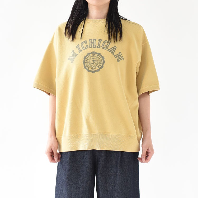 SP加工裏毛半袖スウェットMICHIGAN