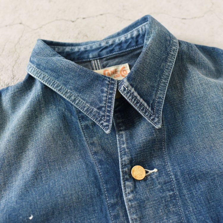 11oz. BLUE DENIM WORK COAT AGED MODEL 11オンス ブルーデニム ワークコート エイジモデル
