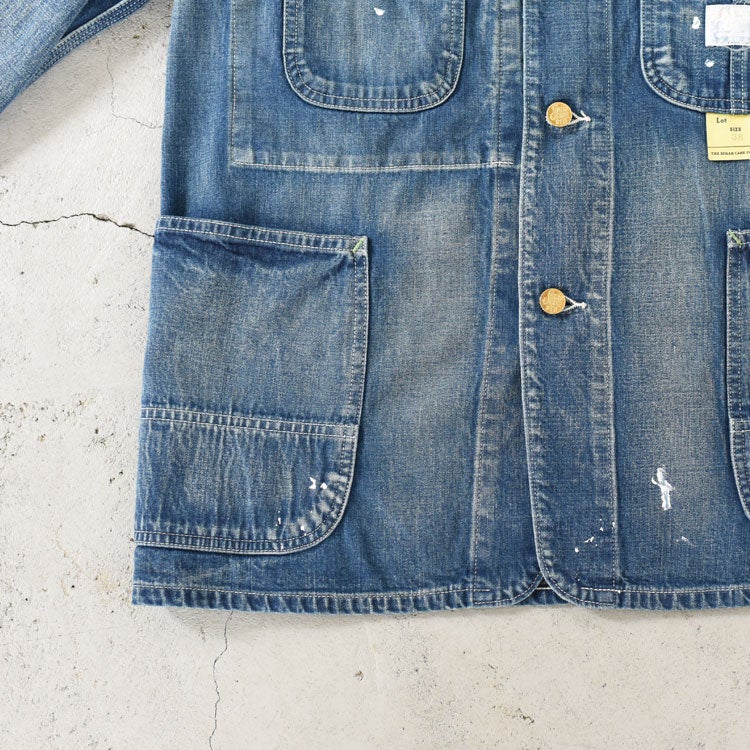 11oz. BLUE DENIM WORK COAT AGED MODEL 11オンス ブルーデニム ワークコート エイジモデル