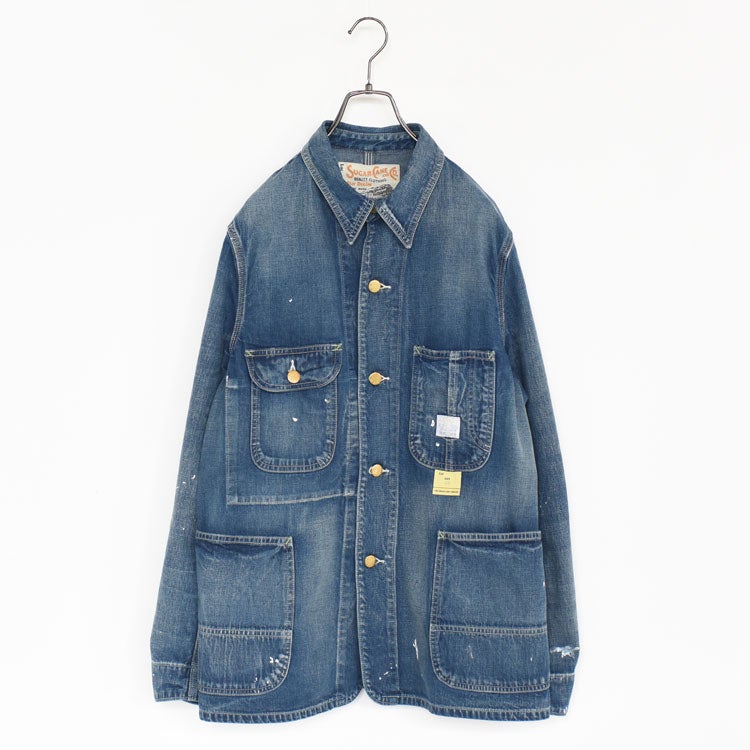 11oz. BLUE DENIM WORK COAT AGED MODEL 11オンス ブルーデニム ワークコート エイジモデル