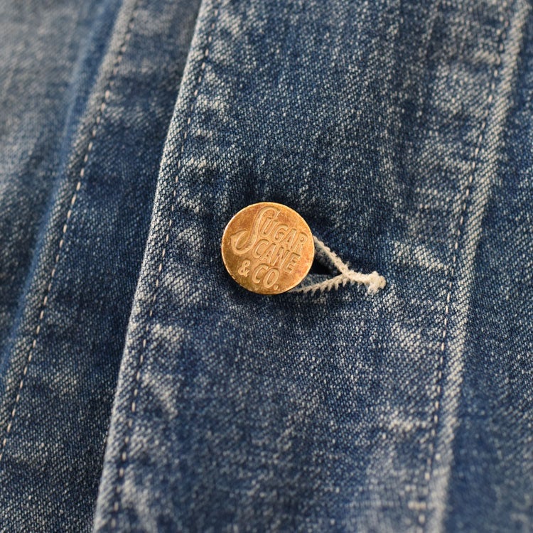 11oz. BLUE DENIM WORK COAT AGED MODEL 11オンス ブルーデニム ワーク