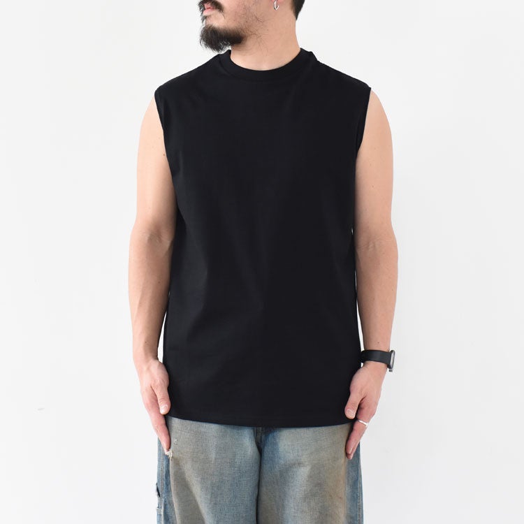 Organic Cotton Knit 40/2 Sleeveless Tee オーガニックコットン40/2天竺 スリーブレスTシャツ
