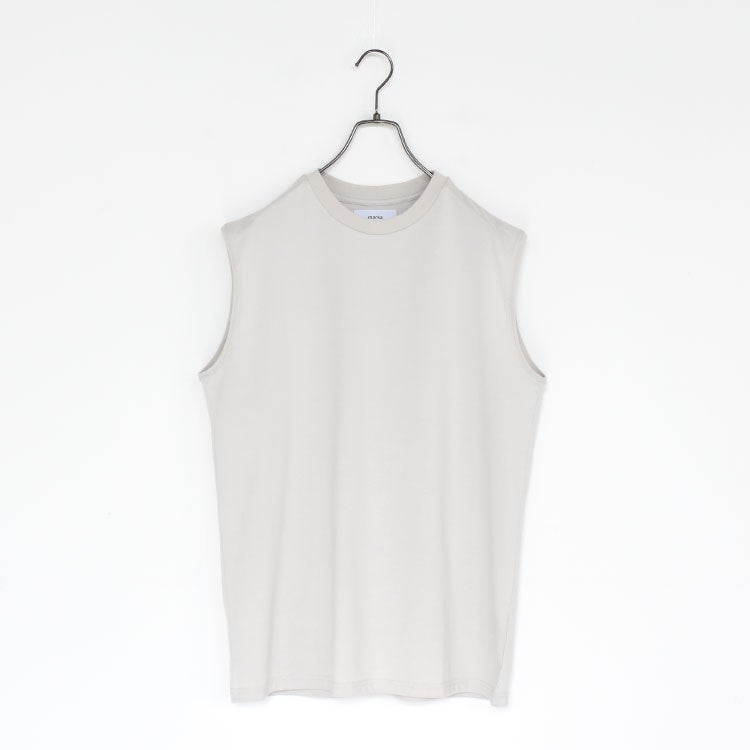 Organic Cotton Knit 40/2 Sleeveless Tee オーガニックコットン40/2天竺 スリーブレスTシャツ