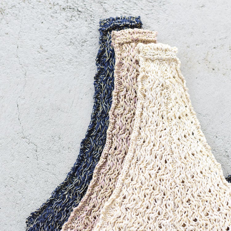 DOUBLE HONEYCOMB MESH-KNIT CROPPED VEST ダブルハニカム メッシュニット クロップドベスト